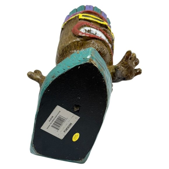 Kahuna Tik Surfer Dude Resin 15 inch Statue Perfect Tiki Bar Decor - Picture 6 of 11